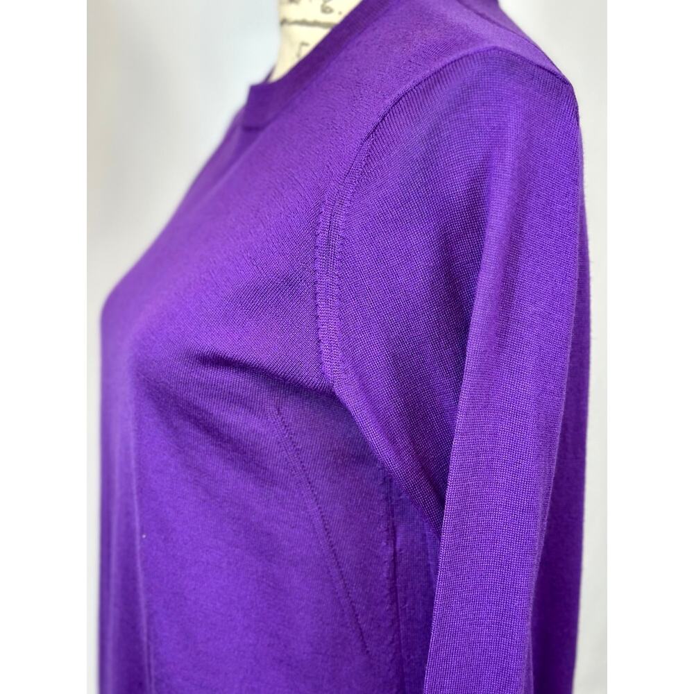Zadig & Voltaire Emma We Goa Purple Merino Wool Sweater L - Picture 13 of 16